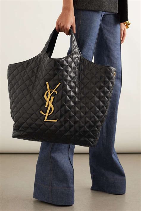 ysl downtown bag large on ebay|ysl large quilted tote bag.